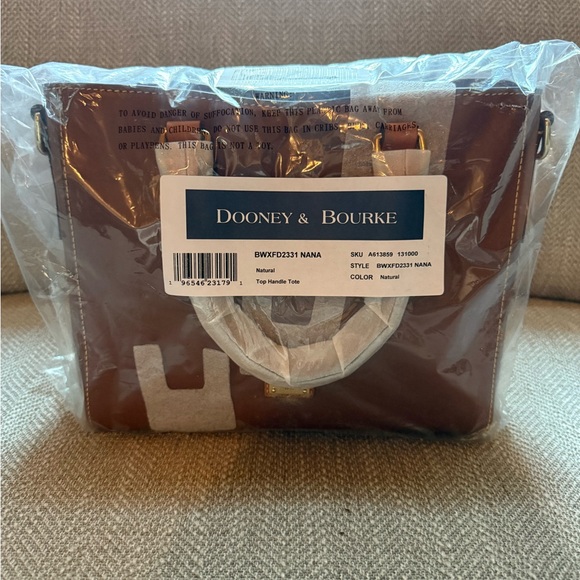 Dooney & Bourke Tan Leather Satchel - Picture 2 of 11